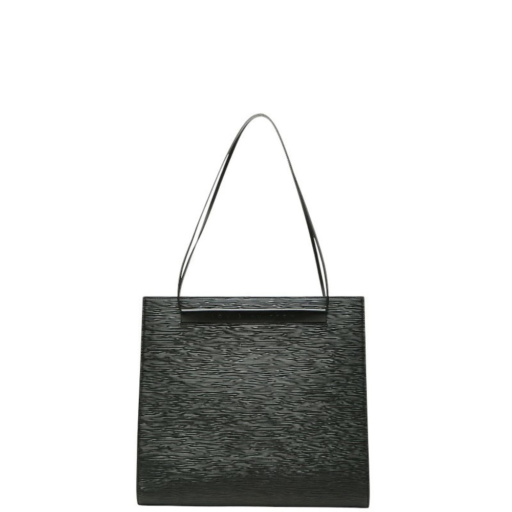 Louis Vuitton Epi Saint Tropez Tote Bag Shoulder Noir Black Leather